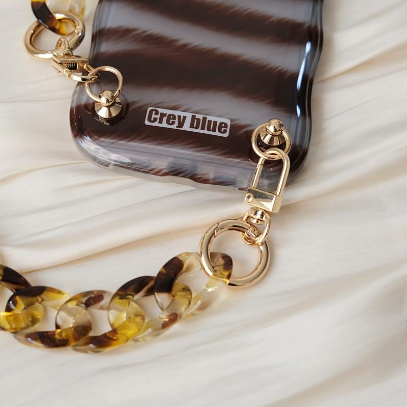 Nové príslušenstvo k telefónu Odnímateľné časti Retiazka Candy Crossbody Živica Luxusný remienok Ženy Puzdro na telefón Retiazky na akrylové rameno