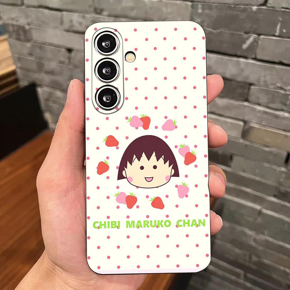 Anime Maruko-chan Phone Case For Samsung S25 Edge S24 S23 S22 S21 S20 Ultra Plus Fe Galaxy A54 A53 A34 A25 A16 Silicon Cover