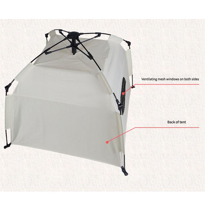 Automatisches Falt-Haustierzelt Wetterfest Tragbar Katzenhundehaus Outdoor Indoor Unterstand Camping Reisezubehör Oxford-Gewebebezug