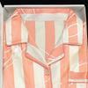 Pajamas Women'S Summer Thin Cool Short-Sleeved Style Cute Striped Imitation Silk Loungewear Set