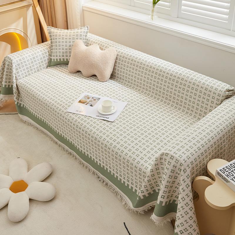INS Style Sofa Cover Cloth Four Seasons Universal All-Inclusive Universal Cover Towel Simple Modern Sofa Cover Slipcover Sofa Blanket