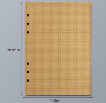 45 Sheets A5 A6 A7 Loose Leaf Notebook Refill Spiral Binder Inner Page Line Blank craft Grid Inside Paper Stationery