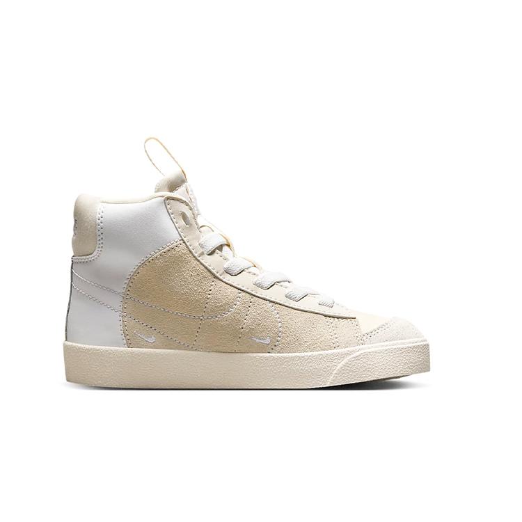 New Nike Blazer '77 SE D Mid-Top Kids' Skateboarding Shoes Beige Children Aged 3-7 Years Old DQ6085-100