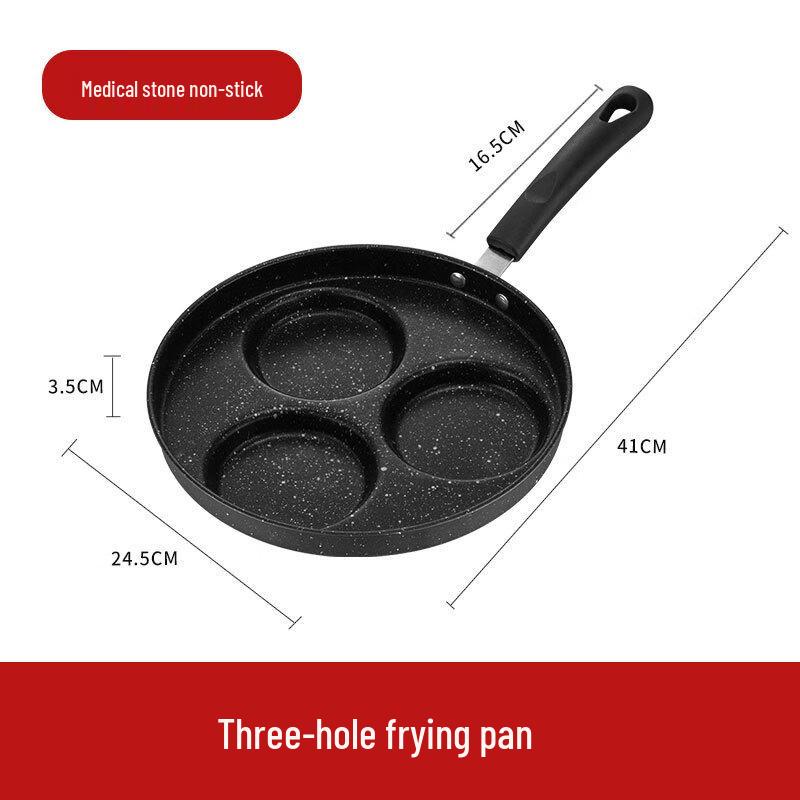 Yoshida Takumi Maifan Stone 3-Hole Breakfast Frying Pan