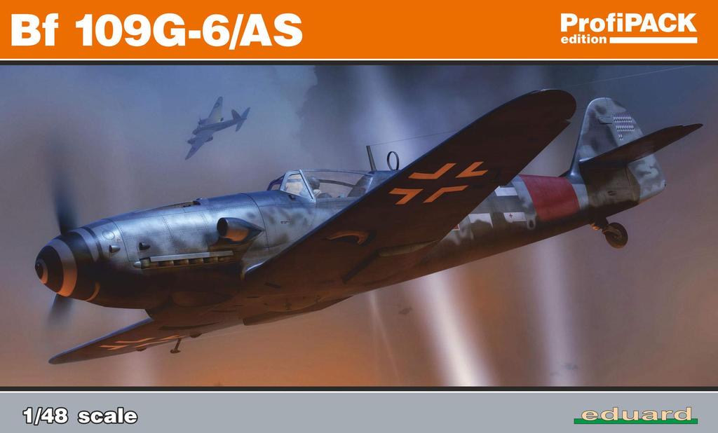 Eduard 1/48 Profipack German Air Force Messerschmitt Bf109G-6/AS Plastic Model Kit EDU82163
