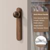 New Nordic Style Cabinet Handles Round Shape Walnut Wood Drawer Pulls 96mm Eco-Friendly Wardrobe Handles Home Decor