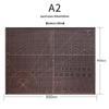 Filolang Two-Color Double-Sided Hand-Cut Engraving Cutting Mat - CP-A1/A2/A3/A4