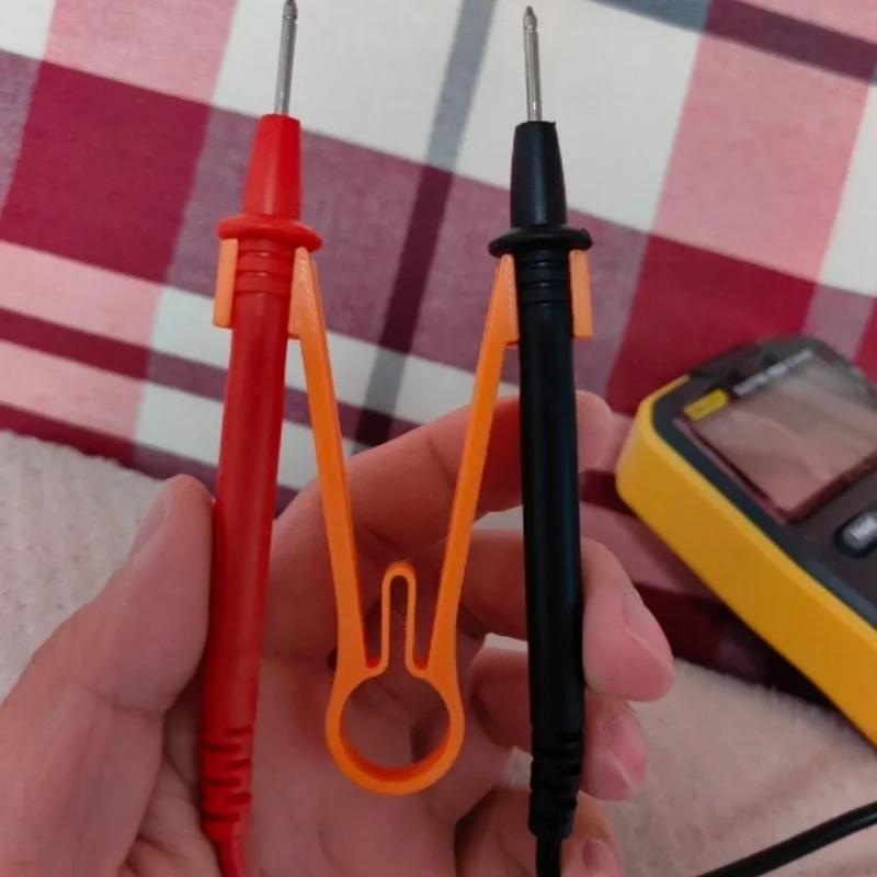 3Pcs Electrical Testing Power Supply Maintenance Accessories DIY Essential Multi Meter Probe Holder Tester Probe Clamping Tool