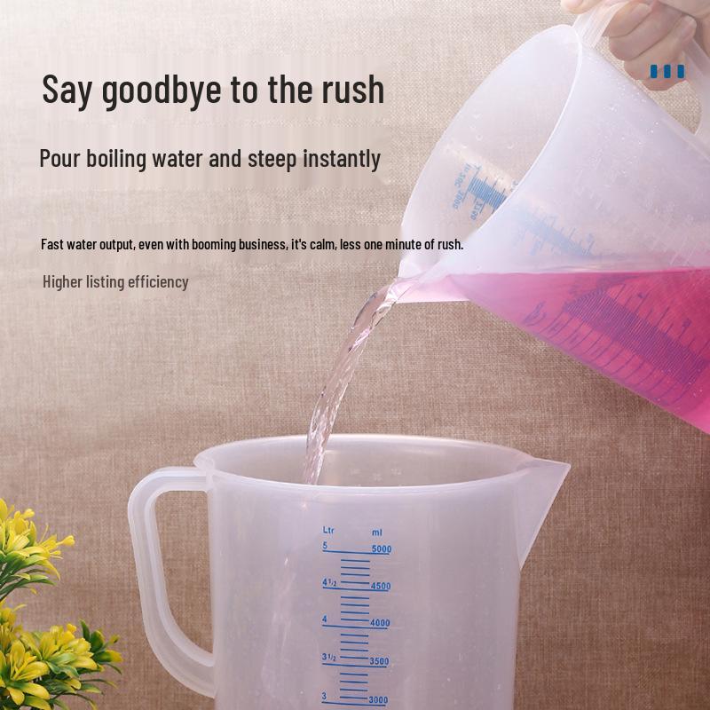 Plastic Measuring Cup with Scale for Kitchen, Baking, and Milk Tea Shops