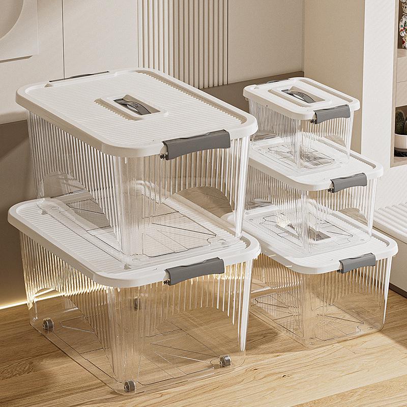 Extra Large Transparent High-Grade Plastic Storage Box for Home