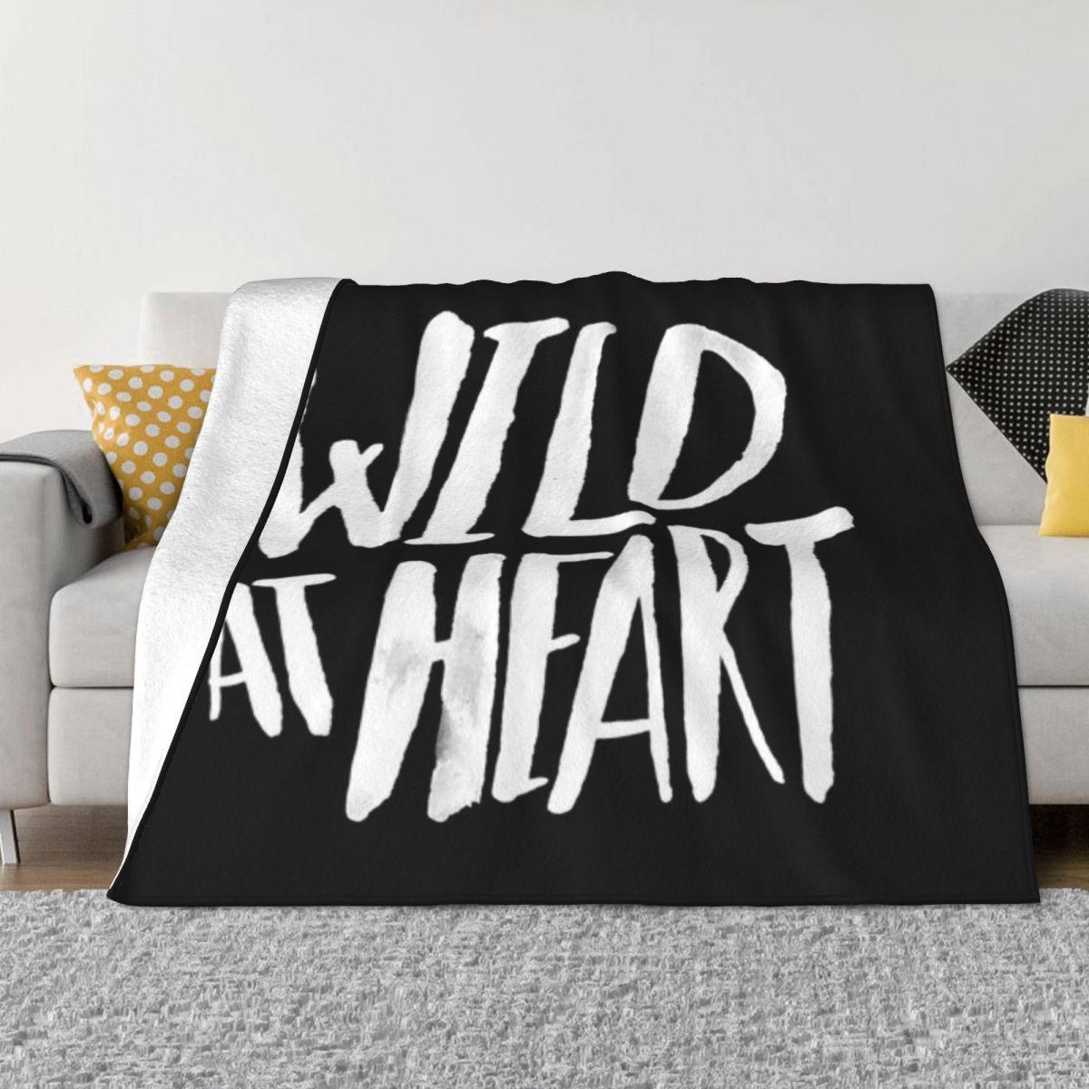 Wild At Heart X Черно-белый Индивидуальный Подарок Ультрамягкое Микрофлисовое Одеяло 50x60in