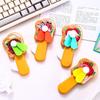 Random 1Pcs Mini Fan Cartoon Cute Ice Cream Cookies Mini Summer Portable Hand Pressure Fan Toys For Kids Adult Birthday Gift