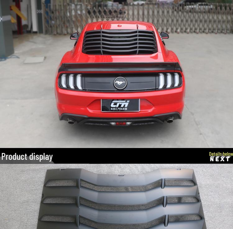 15-23 Mustang MMD Rear Window Louvers Air Deflector Sunshade