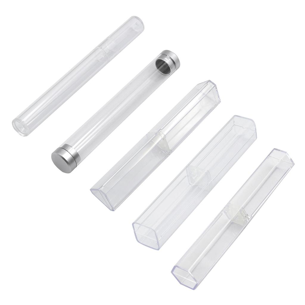 Travel Small Box Portable Tin Holders Container for Tweezers Cylinder/Triangle-