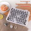 55-Piece Stainless Steel Piping Tip Set for Cakes - Various Shapes