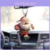 Running Christmas Themed Santa Claus Pattern Acrylic Pendant For Decor Holiday