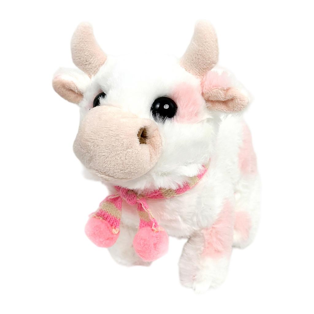 Simulation Electric Walking Sound Plush Cow