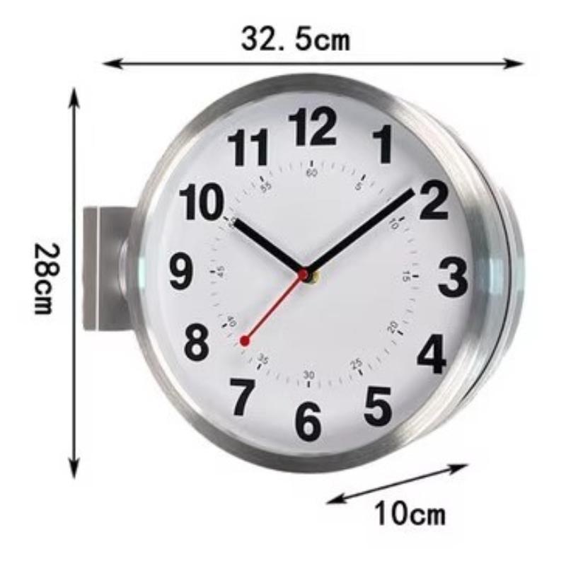 Metal Wall Clocks Double Sided Clock Bedroom Modern Elegant Design Watch Interior Luxury Magnetic Attraction Quartz Watches