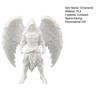 3D Printed Dark Angel Statue Gothic Hooded Figurine Detailed Winged Desk Decor