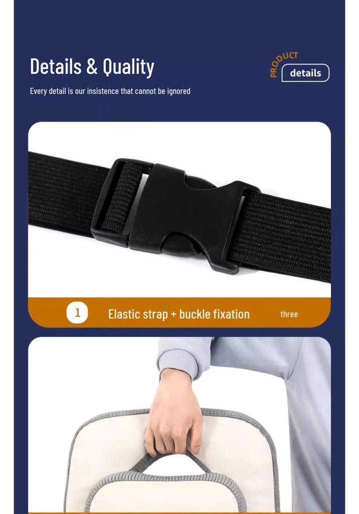 Ergonomic Lumbar and Neck Support Cushion for Comfortable Sitting