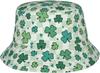 St. Patrick'S Day Bucket Hat Lucky Shamrock Sun Hat Green Clover Fisherman Cap Travel Hat For Women Men