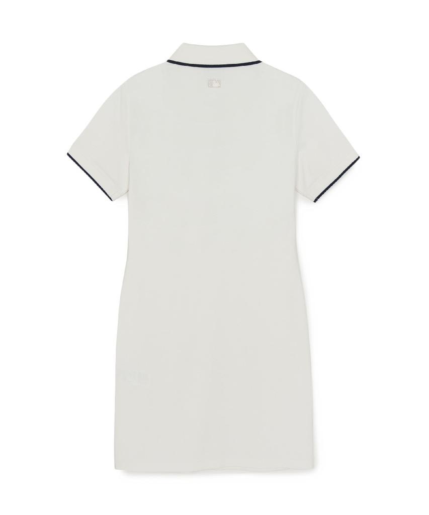 Emelbi Women'S Basic Lettering Pique Dress Ny (Ivory)