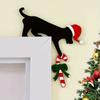 Creative Christmas Door Corner Funny Christmas Decoration Door Toppers Decor  Party Decoration