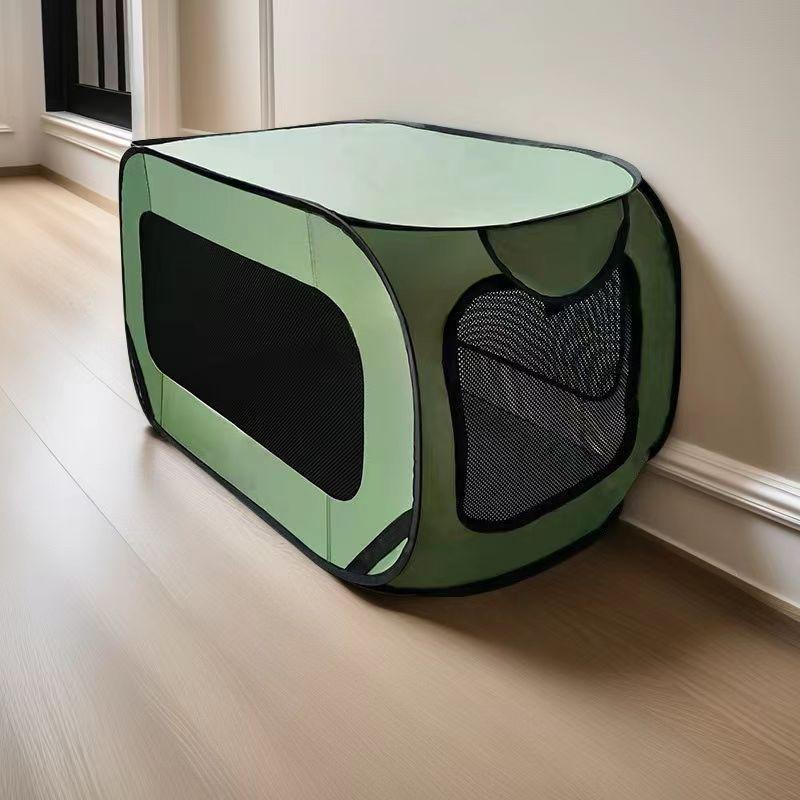 Foldable Scratch-Resistant Oxford Cloth Dog Kennel for Outdoor and Car Use