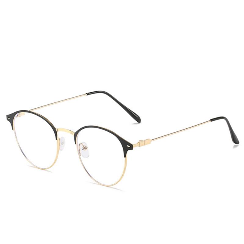 

0 -0.5 -1.0 To -6.0 Metal Women Men Round Myopia Glasses Finished Retro Student Prescription Glasses For The Nearsighted 0
