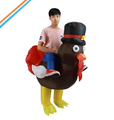 Thanksgiving Turkey Inflatable Suit Props Halloween Party Funny Event Snot Turkey Inflatable Suit