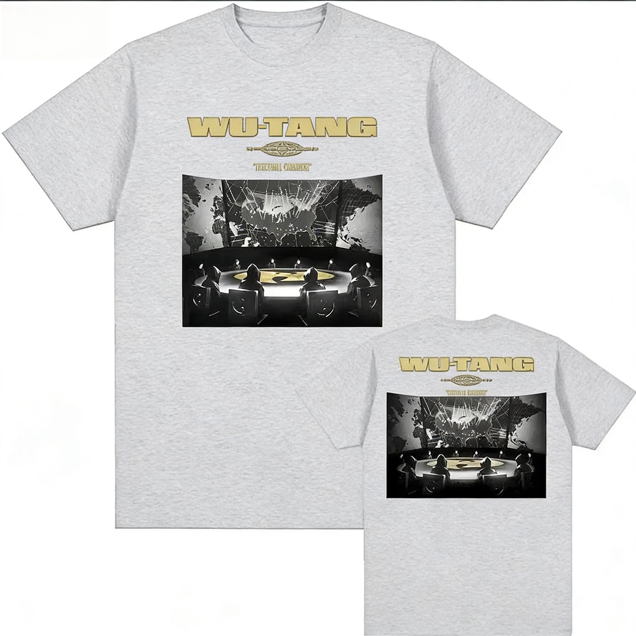 WuTang Clan The Final Chamber tour 2026 graphic cotton unisex shirt Summer Oneck Men Y2k hip hop Short Sleeve Top fan gift L