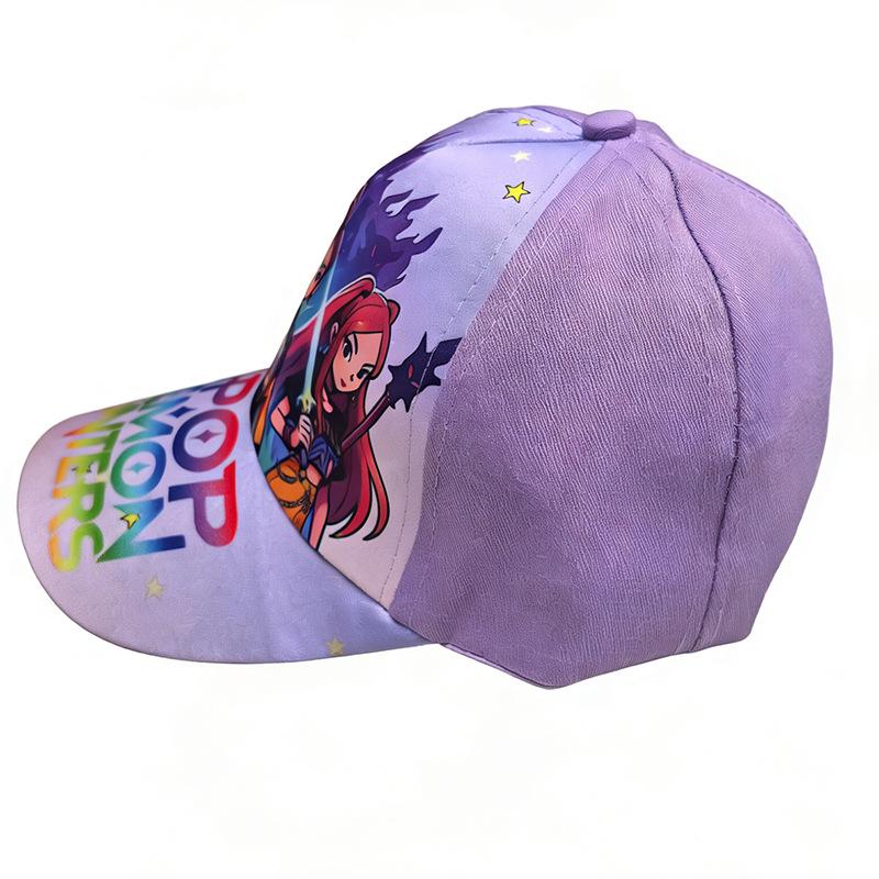 Girls Baseball Cap Action Figures Girls Group Singer Casual Hat Sports Sun Hats Festival Party Supplies Kid Birthday Gift