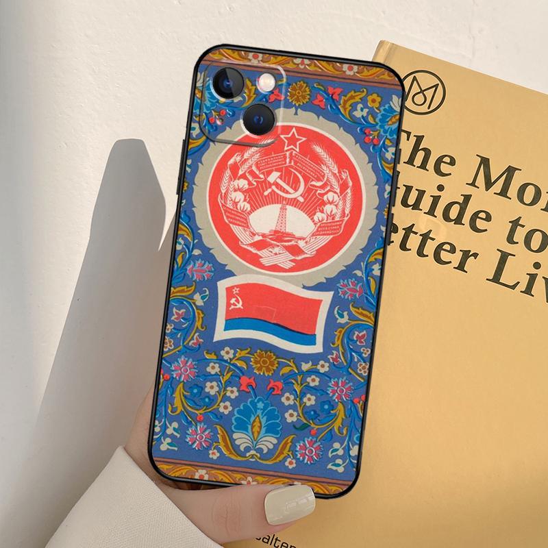 Russia Russian Flags Emblem Phone Case For iPhone 17 16 14 13 12 11 15 Pro Max mini XR 16e 15 16 Plus 17 Air Full Cover
