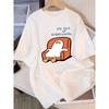 Cute Lazy Duck T-Shirt Women Funny Cartoon Slogan Graphic Tee Casual Loose Short Sleeve Tshirt Tops