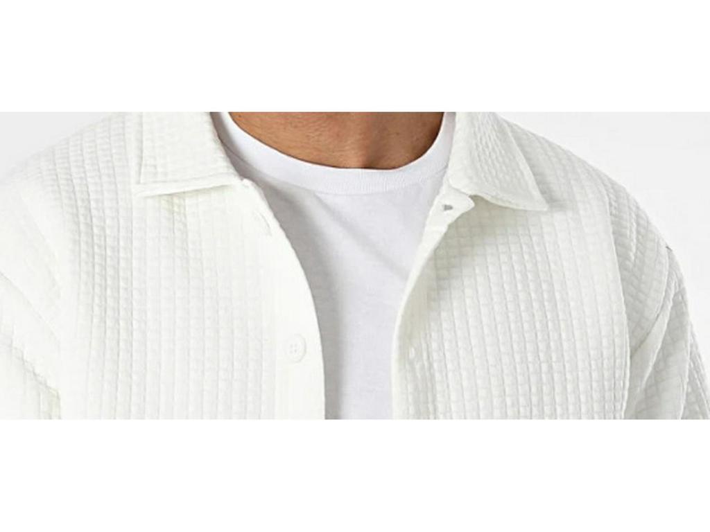 Men's Fashion 2025 Spring/Autumn Wrinkle-Resistant Checked Jacket & Long Pants Set