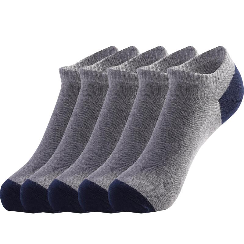 Quality Mens Pairs High 5 Socks Summer Large Size Breathable Man Sock Cotton Shallow Mouth Lowtop Male New