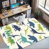 Custom Name Dinosaur Printed Carpet,Rug for Office Chair Living Room Bedroom Kitchen Room Decor Gifts.