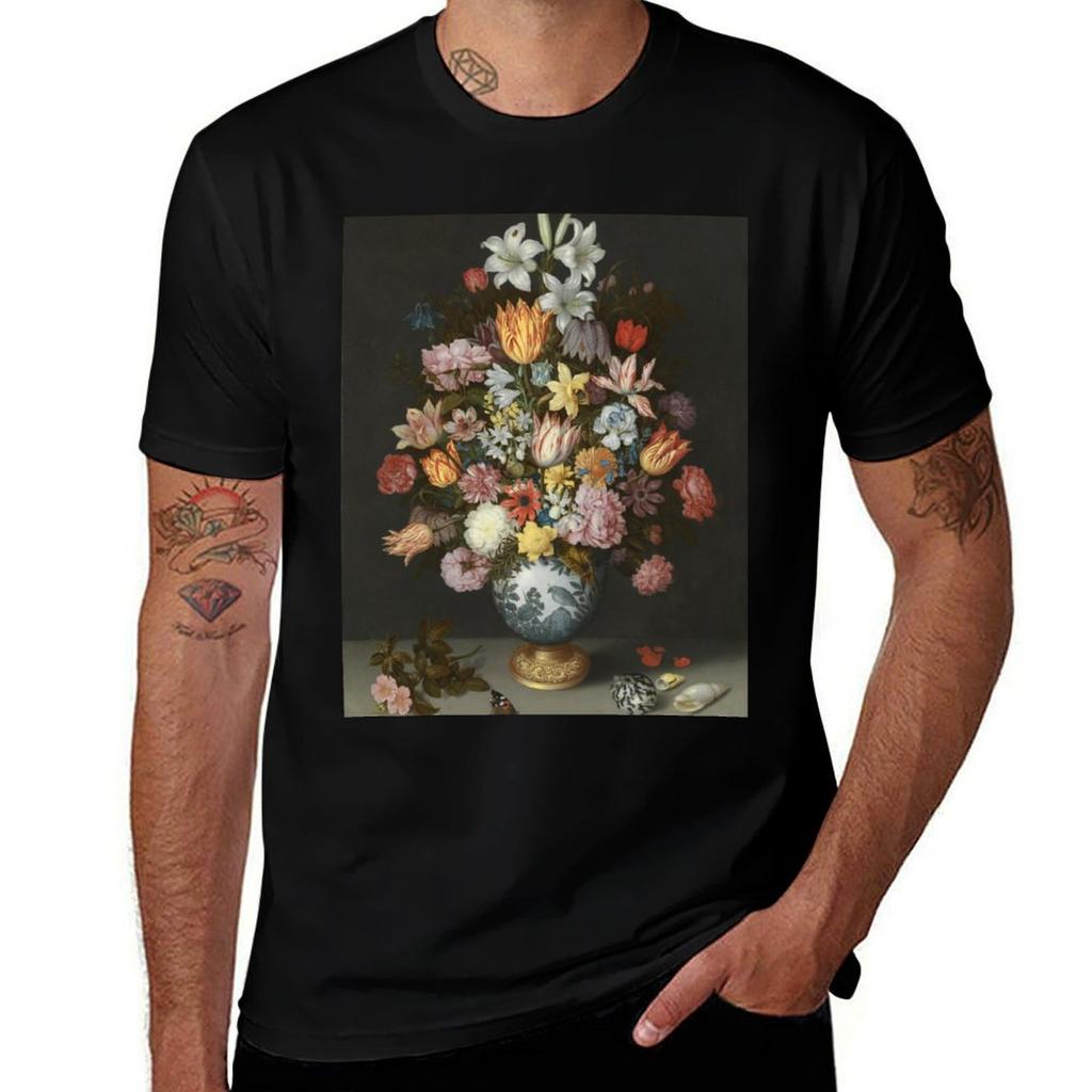 T-Shirt - Flowers man Of The Ambrosius shirt designer A In Vase Still Wan-Li t Life A Bosschaert Elder