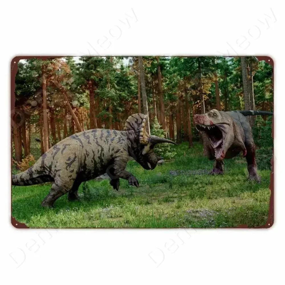 Dinosaur Retro Metal Tin Sign Wall Decor 20x30cm