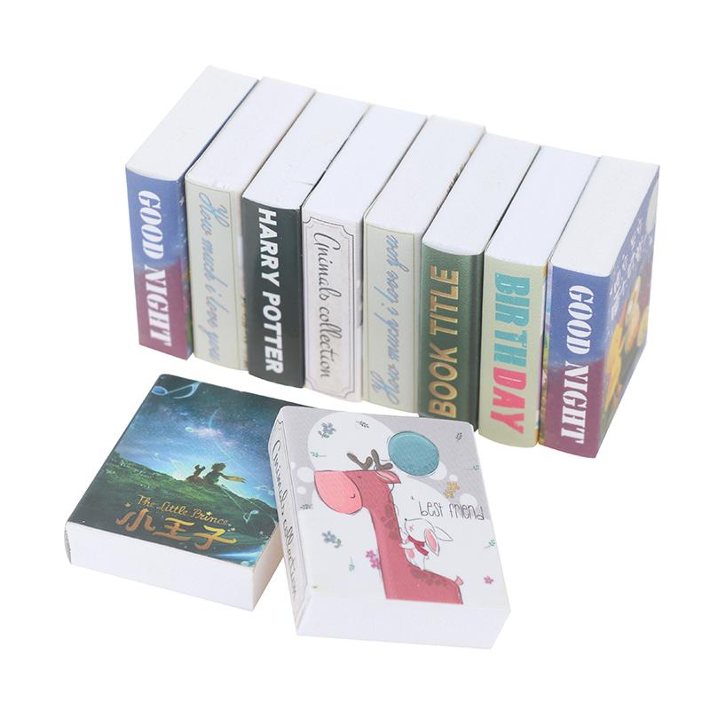 3Pcs 1/12 Dollhouse Miniature Fairy Tale Books Doll House Accessories Decor