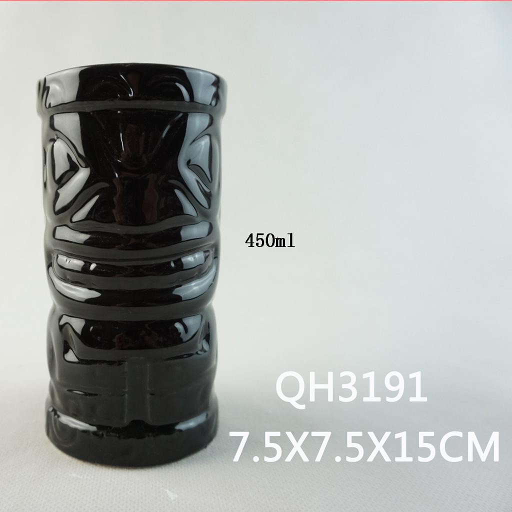 Hawaiian Ceramic Cup TIKI Creative Cocktail Cup Embossed Water Cup Tiki Cup Zombie Face