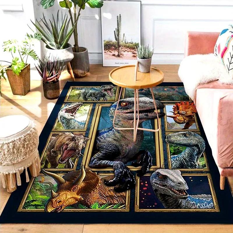 Dinosaur Key Non-slip Floor Mat Carpet Entrance Door Mat Living Room Bedroom Game Room Laundry Room Dormitory Room Decoration