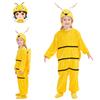 Bee Children Cosplay Jumpsuit Tight Animals Halloween Party Stage Outfit Perform