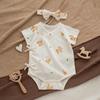 Unisex Ultra-thin Breathable Summer Coveralls with Belly Protection & Short Sleeves