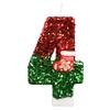 Handmade Birthday Candles: Christmas Stocking Style Cake Toppers for First Birthdays