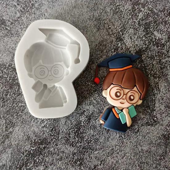 Fondantform, Studentenmuster, DIY, Silikon, Abschlussfeier, Süßigkeitenform für Party