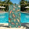 Cute Towel Animal Gecko For Outdoor Camping Leopard Beach Towel Super Absorbent Quick-Drying Summer Towel