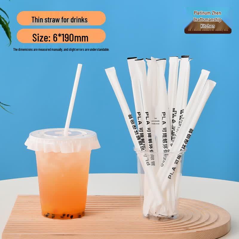 Individually Wrapped Biodegradable Drinking Straws