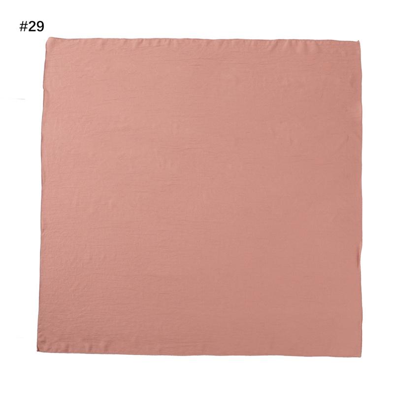 Ramadan Tinta Unita Quadrato 90cm Viscosa Hijab Sciarpa Donna Unicolore Musulmana Copricapo Sciarpe Musulman Fascia per Capelli Turbante Islamico Sjaal