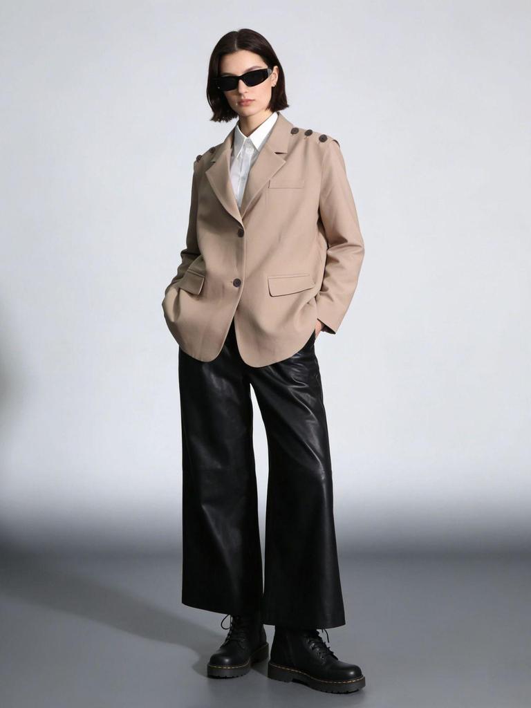 2026 Spring Women's Irregular Design Suit Jacket - European & American Commuting Style